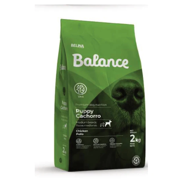 Empaque de Balance Cachorro raza mediana · Pollo