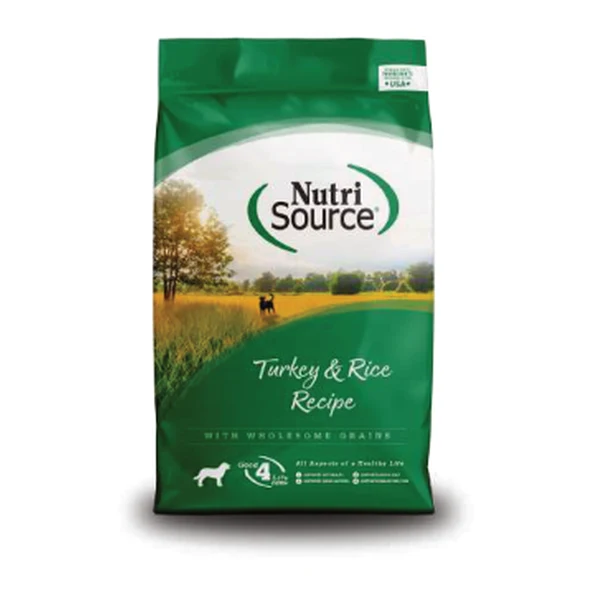 Empaque de NutriSource Pavo y arroz