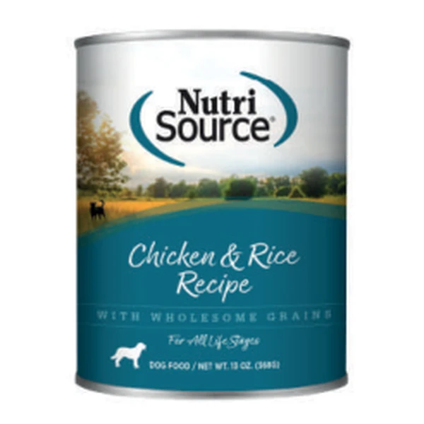 Empaque de NutriSource Pollo y arroz