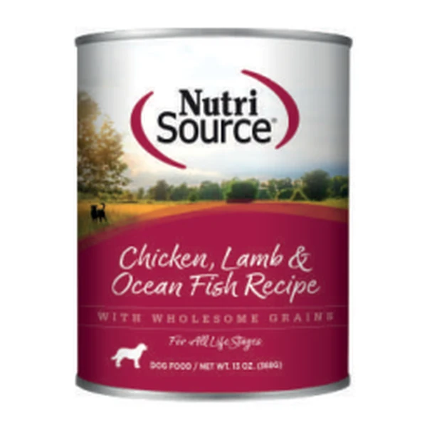 Empaque de NutriSource Pollo, cordero y pescado