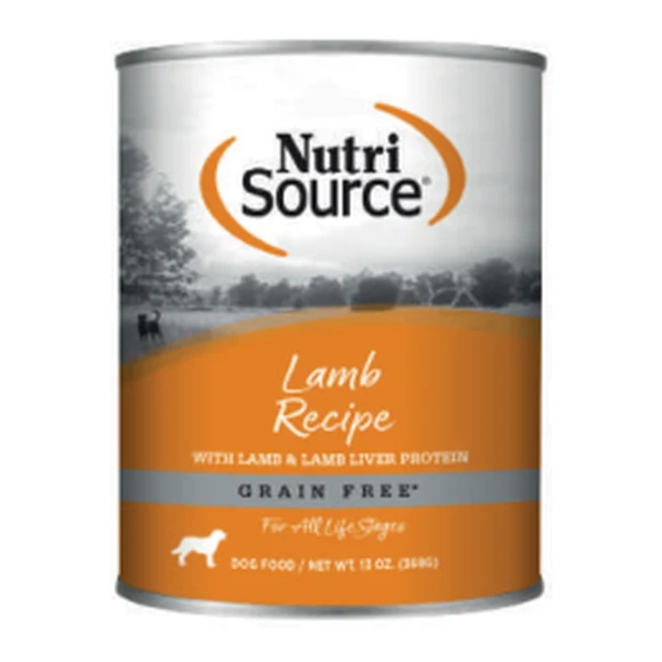 Empaque de NutriSource Cordero · Sin granos