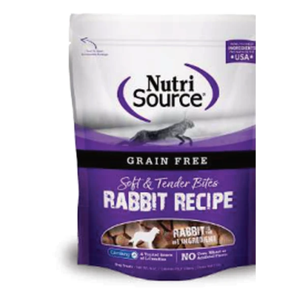 Empaque de NutriSource Soft & Tender · Conejo · Sin granos