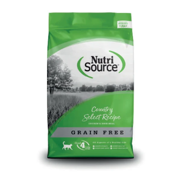 Empaque de NutriSource Country Select · Sin granos