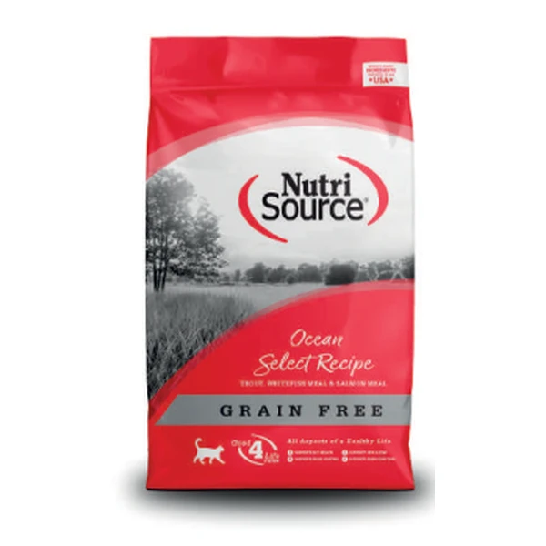 Empaque de NutriSource Ocean Select · Sin granos