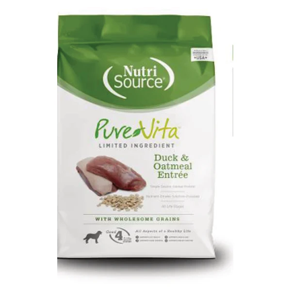 Empaque de Pure Vita Pato y avena