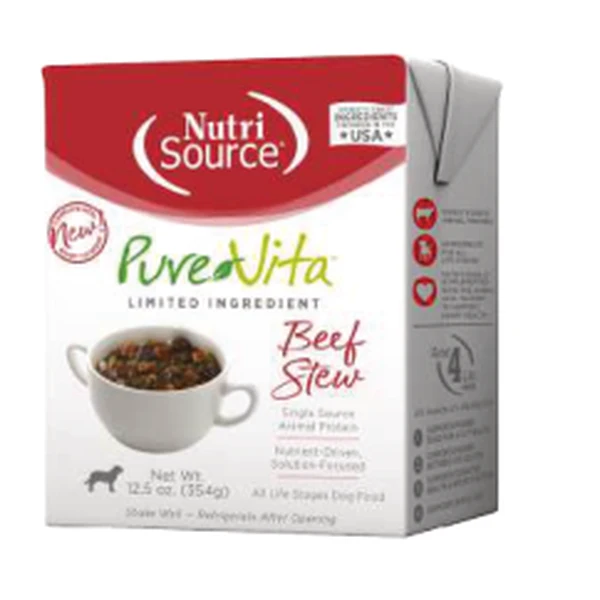 Empaque de Pure Vita Beef Stew · Res