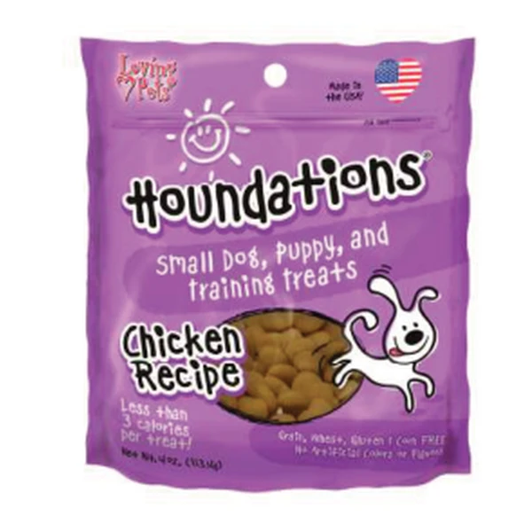 Empaque de Loving Pets Houndations · Pollo
